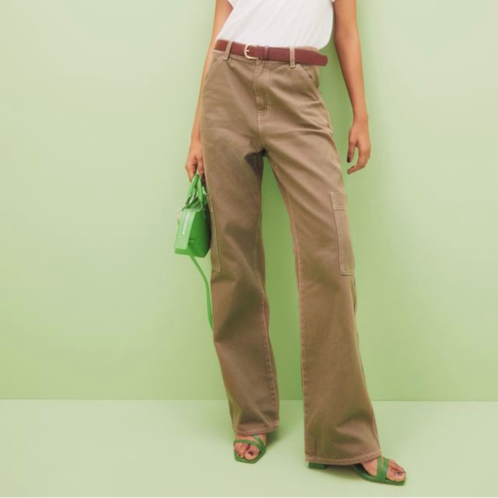 H&M Wide Leg Cargo Pants